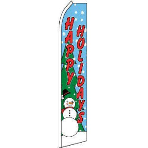 Happy Holidays Feather Banner 11.5'x2.5'