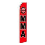 MMA Feather Banner 11.5'x2.5'