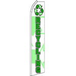 Recycling Feather Banner 11.5'x2.5'
