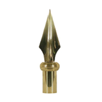 Spear Brass Finial Pole Top