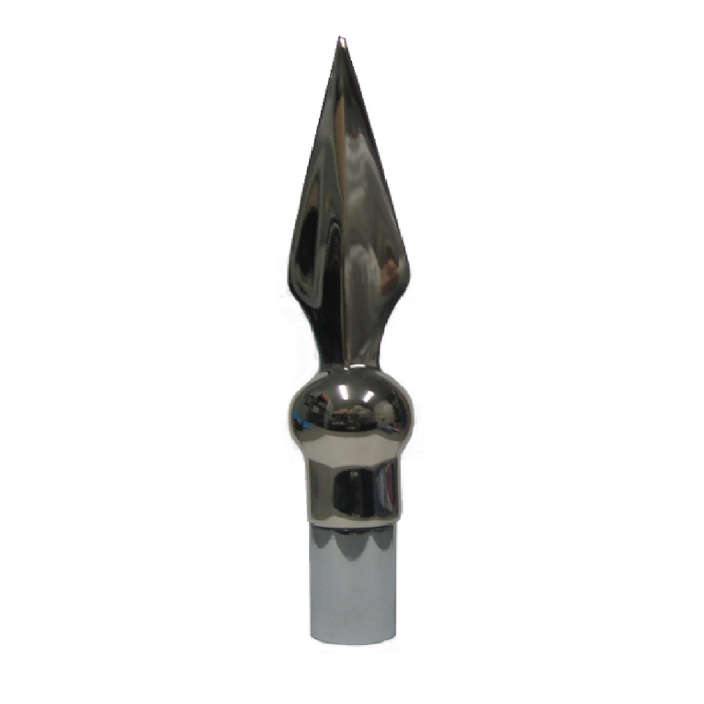 Spear Chrome Finial Pole Top