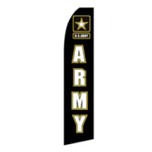 USA Army Feather Banner 11.5'x2.5'