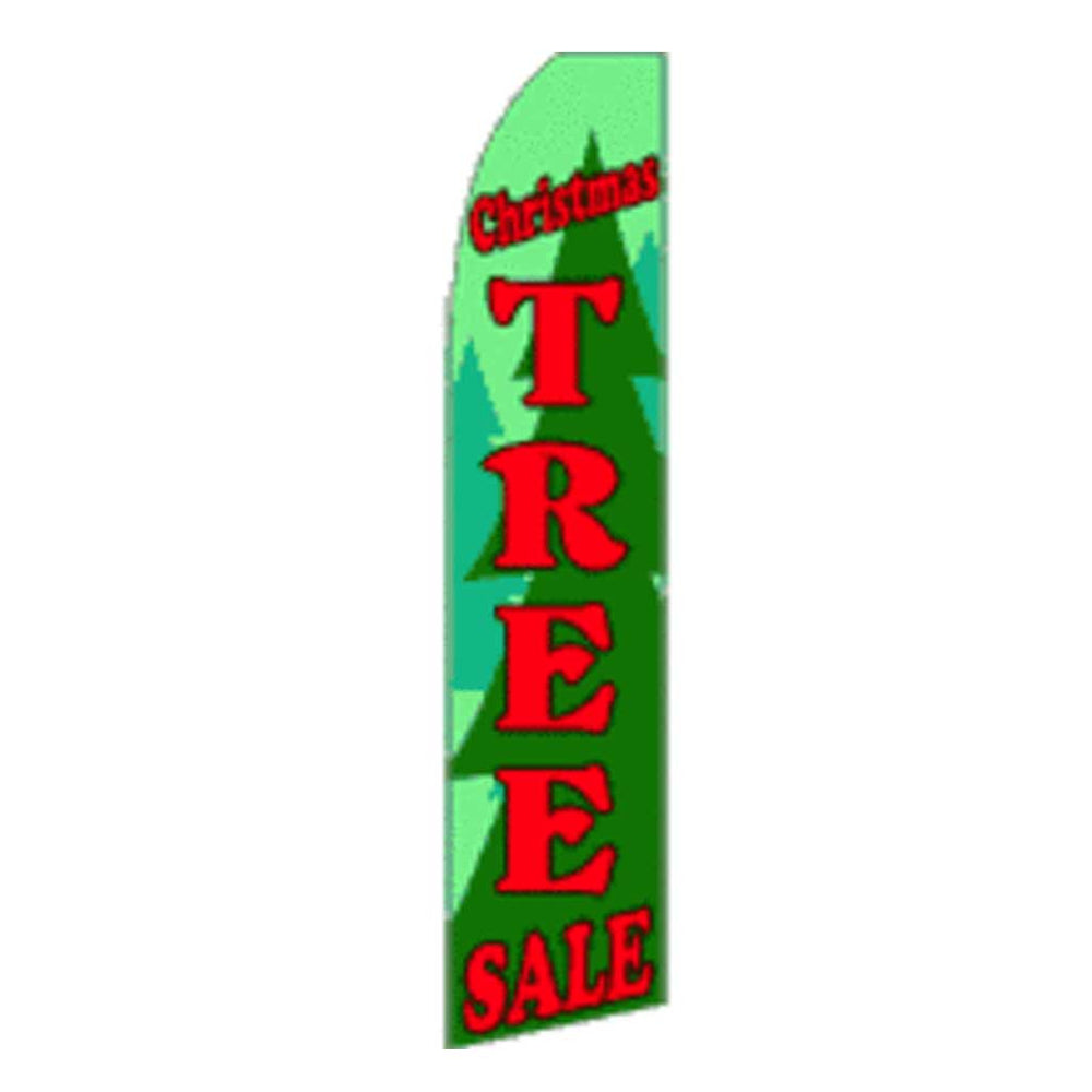 11.5' x 2.5' Feather Blade Flag Sale Christmas Tree