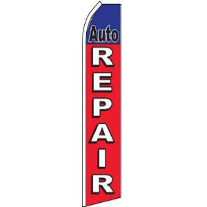 Auto Repair Feather Banner 11.5'x2.5'