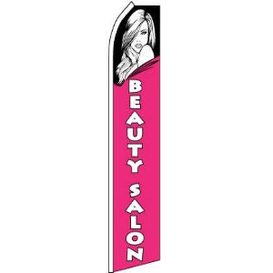 Beauty Salon Feather Banner 11.5'x2.5'