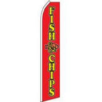 Fish & Chips Feather Banner 11.5'x2.5'