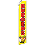 Burgers Feather Banner 11.5'x2.5'