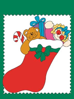 Christmas Stocking 34"x 44" Banner