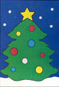 Christmas Tree 28"x 40" Applique Banner