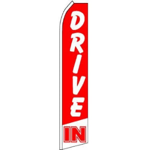 Drive-In Feather Banner 11.5'x2.5'