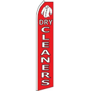 Dry Cleaners Feather Banner 11.5'x2.5'