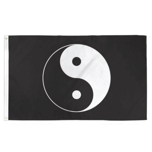 Ying Yang 36"x 60" polyester