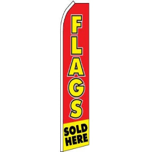 Flags Sold Here Feather Banner 11.5'x2.5'