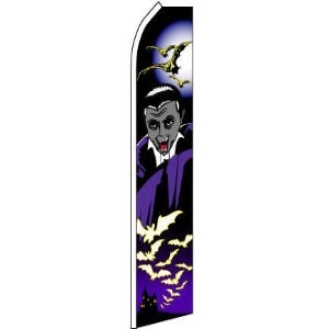 Halloween, Vampire Feather Banner 11.5'x2.5'