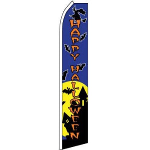 Happy Halloween Feather Banner 11.5'x2.5'