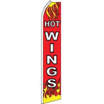 Hot Wings Feather Banner 11.5'x2.5'
