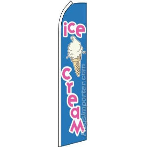 Ice Cream Feather Banner 11.5'x2.5'