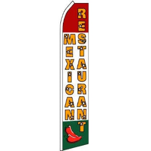 Mexican Restaurant Feather Banner 11.5'x2.5'
