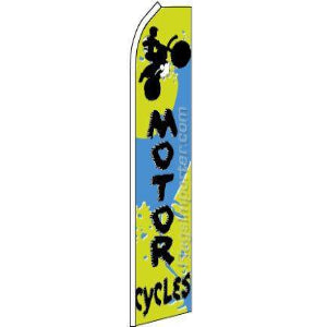Motorcycles Feather Banner 11.5'x2.5'