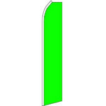 Solid Neon Green Feather Banner 11.5'x2.5'