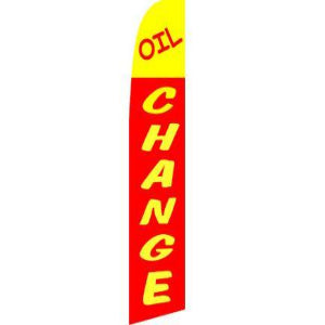 Oil Change Feather Banner 11.5'x2.5'