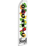 Organic Food Feather Banner 11.5'x2.5'