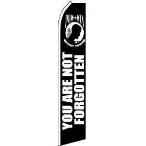 POW MIA Feather Banner 11.5'x2.5'