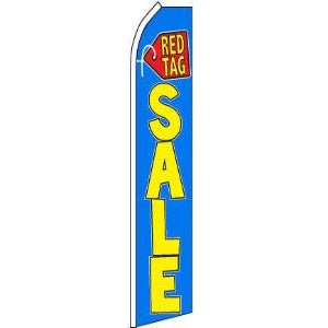 Sale, Red Tag Feather Banner 11.5'x2.5'