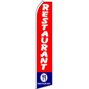 Restaurant Feather Banner 11.5'x2.5'