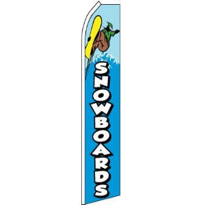 Snowboards Feather Banner 11.5'x2.5'