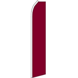 Solid Burgundy Feather Banner 11.5'x2.5'