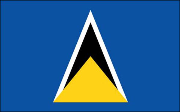 St Lucia_National_flag_display_FLAGOUTLET
