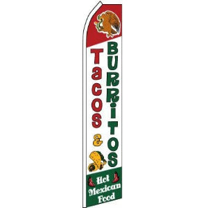 Tacos & Burritos Blade Banner 11.5'x2.5'