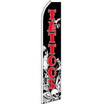 Tattoos Feather Banner 11.5'x2.5'