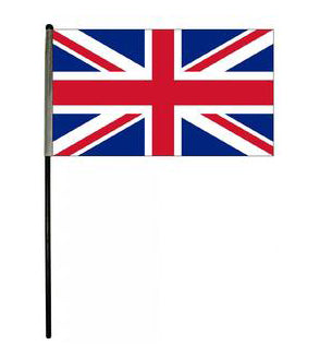 6"x 10" United Kingdom w/staff UK