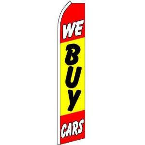 Cars, We Buy Feather Banner 11.5'x2.5'