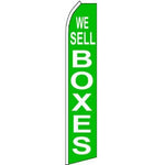 We Sell Boxes, Green Feather Banner 11.5'x2.5'
