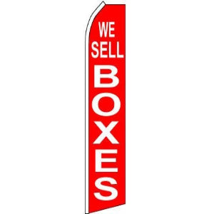 We Sell Boxes, Red Feather Banner 11.5'x2.5'