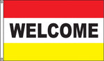 Welcome Yellow & Red 3'x 5' nylon