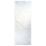 Banner, solid colour, White  3'x8'