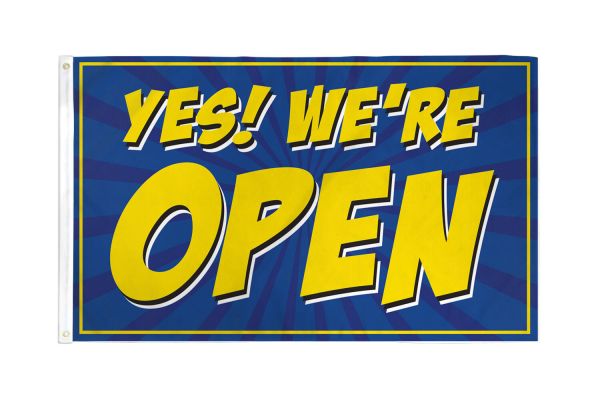 Yes! We're open, blue